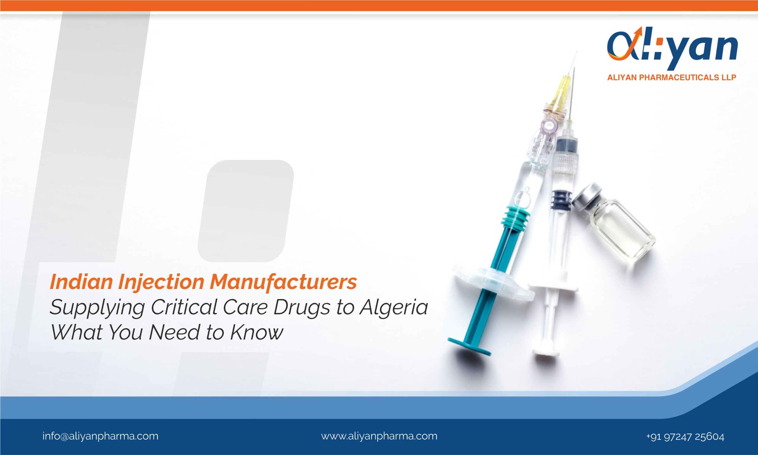 Indian Injection Manufacturers Supplying Critical Care Drugs to Algeria- What You Need to Know