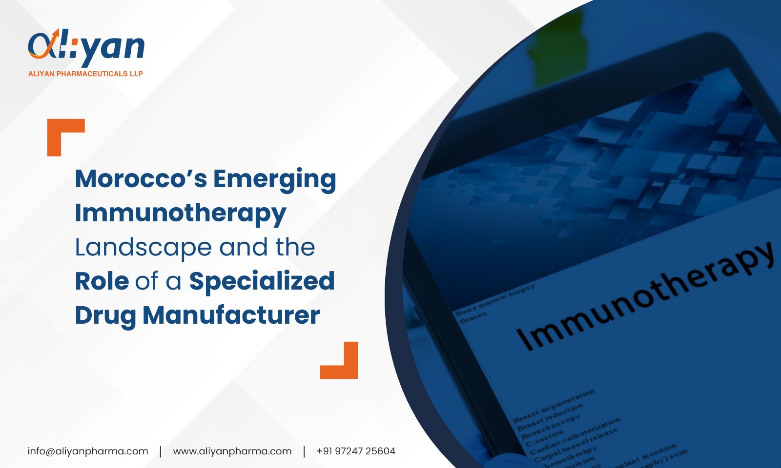 Morocco’s Emerging Immunotherapy Landscape and the Role of a Specialized Drug Manufacturer
